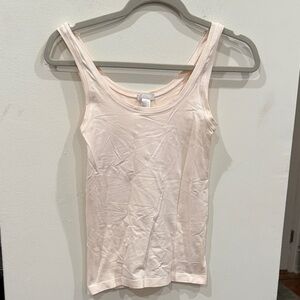 Hanro Women's petal pink o round neck Touch Feeling Tank Top medium